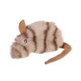 Іграшка для котів Мишка з котячою м'ятою GiGwi Refillable Catnip бежева, штучне хутро, котяча м'ята, 10 см 75018 - онлайн-зоомагазин Хвіст і Дракон