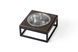 Одна миска на підставці Lunch Bar Brown wood + Black  3102810,1 - інтернет-магазин зоотоварів Hvist ta Drakon