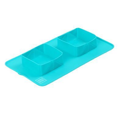 Миска складана WAUDOG Silicone,385х230х50 мм блакитний 50802 - онлайн-зоомагазин Хвіст і Дракон