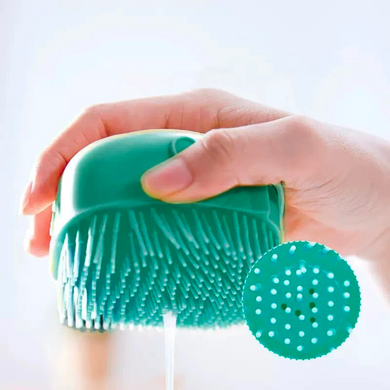 Silicone brush for washing a dog and a cat 00116 photo