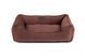 Лежак Dreamer Brown Velvet для собак та котів, S 3102582 - онлайн-зоомагазин Хвіст і Дракон