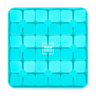 Килимок для пошуку корму WAUDOG Silicone, 205х205х17 мм, блакитний 23512 - онлайн-зоомагазин Хвіст і Дракон