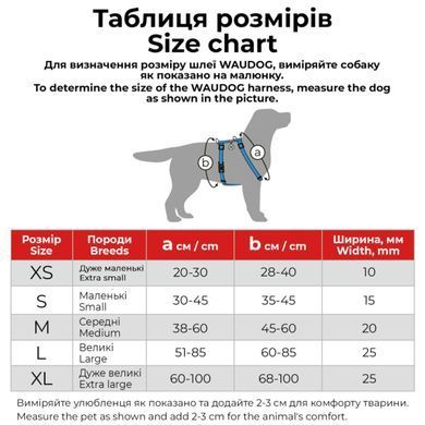 Шлея для собак анатомічна H-подібна WAUDOG Nylon Recycled з QR адресником, градієнт, пластиковий фастекс, XS, Ш 10 мм, A 20-30 см, B 28-40 см, салатовий 47555 - онлайн-зоомагазин Хвіст і Дракон