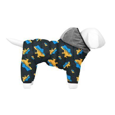 Комбінезон для собак WAUDOG Clothes малюнок "Дім", S40, В 58-61 см, С 33-38 см 5440-0230 - онлайн-зоомагазин Хвіст і Дракон