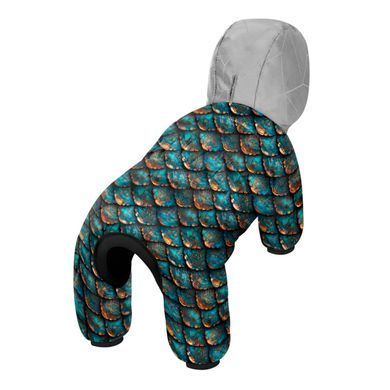 Комбінезон для собак WAUDOG Clothes малюнок "Луска", XS25, В 36-38 см, С 24-26 см 416-0179 - онлайн-зоомагазин Хвіст і Дракон