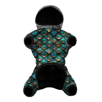 Комбінезон для собак WAUDOG Clothes малюнок "Луска", XS25, В 36-38 см, С 24-26 см 416-0179 - онлайн-зоомагазин Хвіст і Дракон