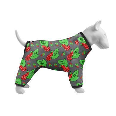 Вітровка для собак WAUDOG Clothes, малюнок "Калина", XS22, В 30-34 см, С 19-21 см 5322-0228 - онлайн-зоомагазин Хвіст і Дракон