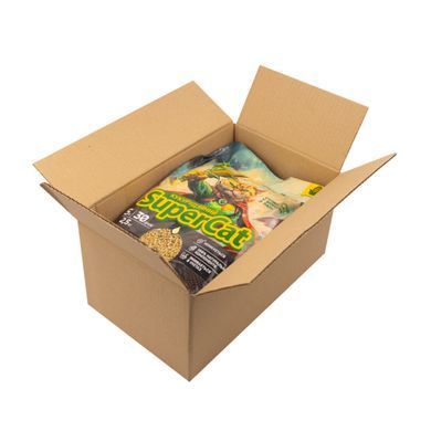 Кукурудзяний наповнювач SuperCat комкуючий для котячих туалетів, 2,5 кг 3539 - онлайн-зоомагазин Хвіст і Дракон