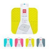 Килимок для злизування WAUDOG Silicone, 190х190х10 мм, жовтий 23528 - онлайн-зоомагазин Хвіст і Дракон