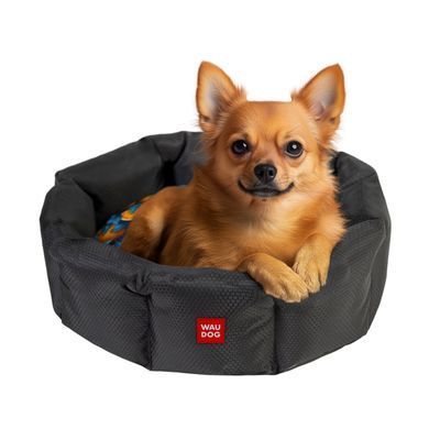 Лежанка для собак WAUDOG Relax, малюнок "Апельсини", S, Ш 34 см, Д 45 см, В 17 см 313-4054 - онлайн-зоомагазин Хвіст і Дракон