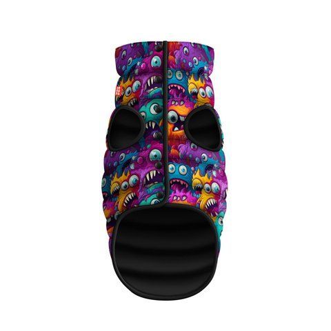Курточка для собак WAUDOG Clothes малюнок "Зубасті монстри", XS22, В 33-36 см, С 19-22 см 401-4048 - онлайн-зоомагазин Хвіст і Дракон