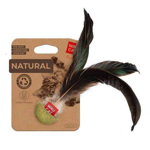 Іграшка для котів WAUCAT Fun Natural Неваляйка, 15 см 6232 - онлайн-зоомагазин Хвіст і Дракон