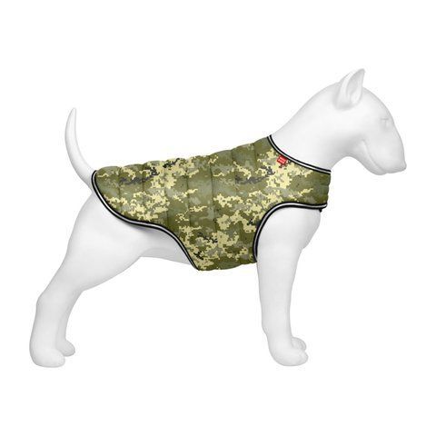 Куртка-накидка для собак WAUDOG Clothes, малюнок "Мілітарі", XXS, А 23 см, B 29-36 см, С 14-20 см 501-4026 - онлайн-зоомагазин Хвіст і Дракон