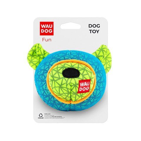 Іграшка для собак WAUDOG Fun, "Ведмідь", Ш 12 см, Д 11 см блакитний 62052 - онлайн-зоомагазин Хвіст і Дракон