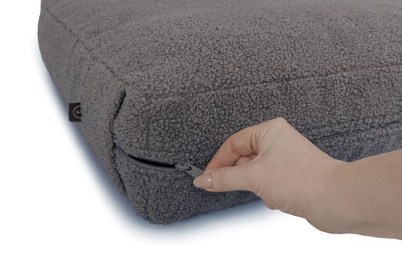 Подушка-лежак Memory Foam Teddy Ash для собак малих та середніх порід, S 3104455 - онлайн-зоомагазин Хвіст і Дракон