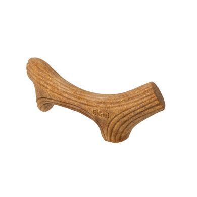 Іграшка для собак Ріг жувальний GiGwi Wooden Antler, дерево, полімер, XS 2339 - онлайн-зоомагазин Хвіст і Дракон