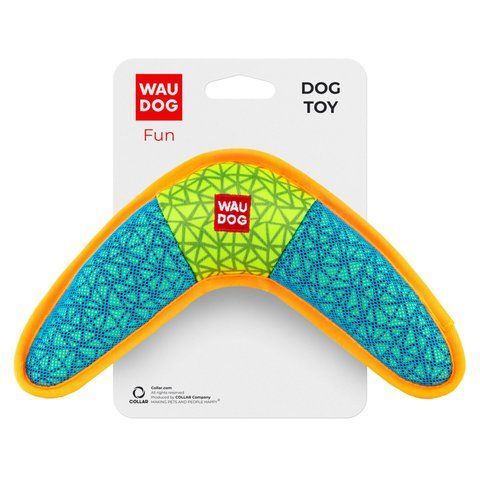 Іграшка для собак WAUDOG Fun, "Бумеранг",Ш 24 см, Д 14 см блакитний 62072 - онлайн-зоомагазин Хвіст і Дракон