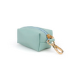 Leather container for poop bags + 1 roll of ECO bags. Turquoise color