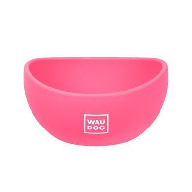 Миска WAUDOG Silicone, 250 мл рожевий 50817 - онлайн-зоомагазин Хвіст і Дракон