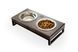 Миски на підставці Lunch Bar Brown wood + Black XS 3300031 - онлайн-зоомагазин Хвіст і Дракон