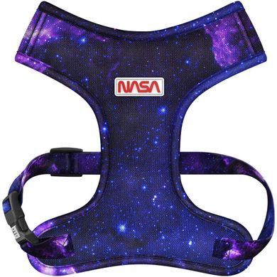 Шлея для собак дихаюча WAUDOG Mesh с QR адресником, малюнок &laquo;NASA21&raquo;, S, A 30 см, В 35-48 см 233-0148 - онлайн-зоомагазин Хвіст і Дракон