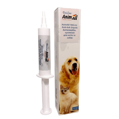 AnimAll АнімАлл Vetline суспензія Антисвербіж для котів і собак, 10 мл