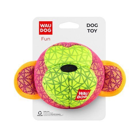 Іграшка для собак WAUDOG Fun, "Мавпа", Ш 16 см, Дл 10 см рожевий 62037 - онлайн-зоомагазин Хвіст і Дракон