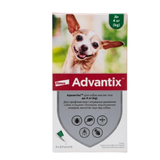 Краплі від бліх і кліщів Elanco Bayer Advantix для собак вагою до 4 кг, пакунок 4 піпетки 54169 - онлайн-зоомагазин Хвіст і Дракон