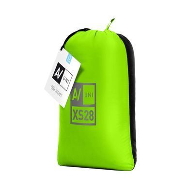 Куртка двостороння AiryVest UNI, розмірXS 28, салатово-чорна 2512 - онлайн-зоомагазин Хвіст і Дракон
