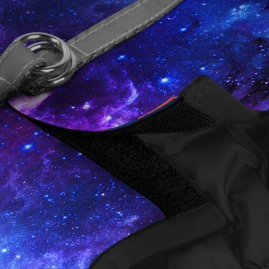 Шлея для собак м'яка WAUDOG Clothes з QR-паспортом, малюнок "NASA21", S2 B 46-50 см, C 43-45 см 2906-0148 - онлайн-зоомагазин Хвіст і Дракон