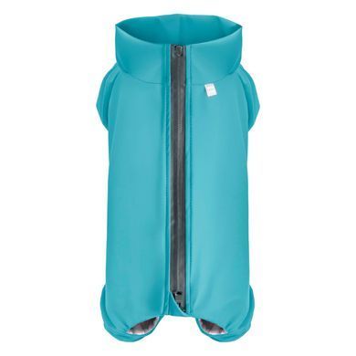Дощовик для собак WAUDOG Clothes, водонепроникний, S40, В 56-59 см, С 37-40 см, блакитний 19862 - онлайн-зоомагазин Хвіст і Дракон