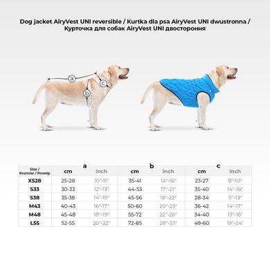 Куртка двостороння AiryVest UNI, розмірXS 28, салатово-чорна 2512 - онлайн-зоомагазин Хвіст і Дракон