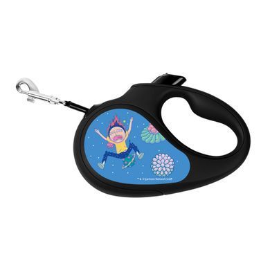 Повідець-рулетка для собак WAUDOG R-leash, малюнок "Рік та Морті 3", S, до 15 кг, 5 м, світловідбиваюча стрічка чорний 8124-0282-01 - онлайн-зоомагазин Хвіст і Дракон