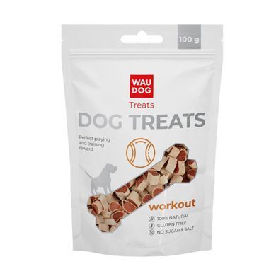 Ласощі для собак WAUDOG Treats "Маленькі курячі суші", 100 г 4458 - онлайн-зоомагазин Хвіст і Дракон