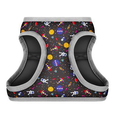 Шлея для собак м'яка WAUDOG Clothes з QR паспортом, малюнок "NASA", XS1, В 24-27 см, С 18-20 см 2913 - онлайн-зоомагазин Хвіст і Дракон