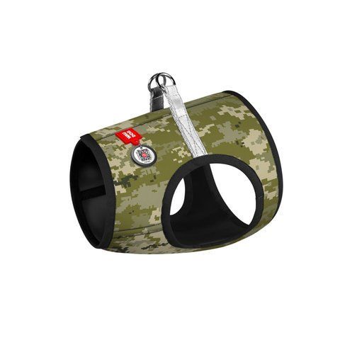 Шлея для собак м'яка WAUDOG Clothes з QR паспортом, "Мілітарі", XS1, В 24-27 см, С 18-20 см 220-4026 - онлайн-зоомагазин Хвіст і Дракон