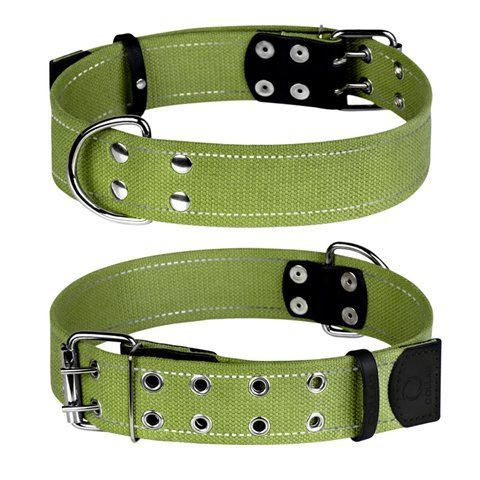 Нашийник для собак бавовняна тасьма CoLLaR Брезент (ширина 45мм, довжина 56-71см) 0357 - онлайн-зоомагазин Хвіст і Дракон