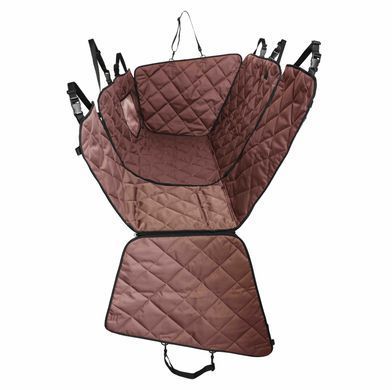 Автогамак трансформер для собак у салон авто Saver Brown XL від Harley & Cho 3103823 - онлайн-зоомагазин Хвіст і Дракон