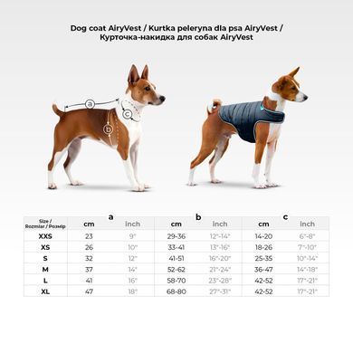 Курточка-накидка для собак AiryVest Lumi, світиться у темряві, L, А 41 см, B 58-70 см, С 42-52 см 5517 - онлайн-зоомагазин Хвіст і Дракон