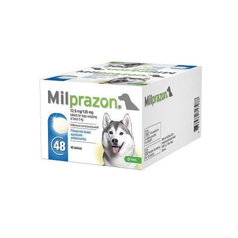 Мілпразон Milprazon таблетки для собак 5-25 кг 12,5мг/125мг (1 блістер 4 таб) 160308 - онлайн-зоомагазин Хвіст і Дракон