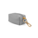 Leather container for poop bags + 1 roll of ECO bags. Grey color 00130 photo