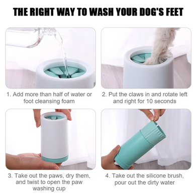 Paw Washer for Dogs - blue, S size 00118 photo