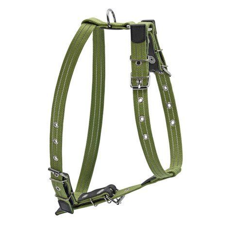 Шлея бавовняна тасьма CoLLaR Брезент для середніх собак (ширина 25мм, А:47-72см, В:68-80см) 0637 - онлайн-зоомагазин Хвіст і Дракон