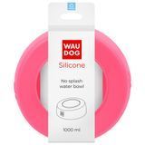 Миска-непроливайка WAUDOG Silicone 1 л рожевий 50797 - онлайн-зоомагазин Хвіст і Дракон