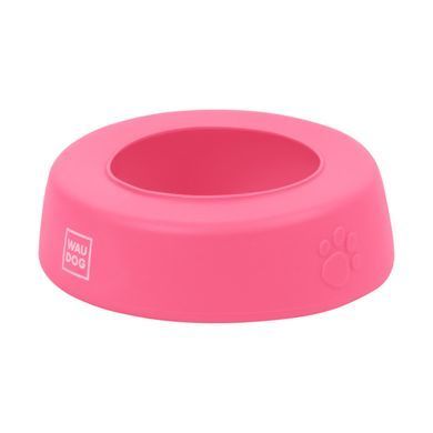 Миска-непроливайка WAUDOG Silicone 1 л рожевий 50797 - онлайн-зоомагазин Хвіст і Дракон
