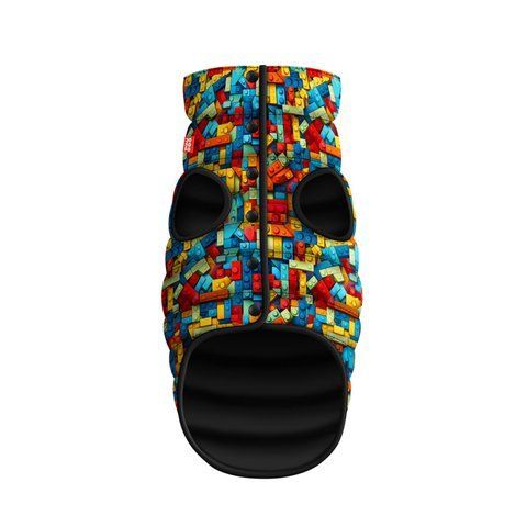 Курточка для собак WAUDOG Clothes малюнок "Блоки", XS22, В 33-36 см, С 19-22 см 401-4056 - онлайн-зоомагазин Хвіст і Дракон
