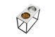 Миски на підставці Dinner White Stone + Black 3300336,2 - інтернет-магазин зоотоварів Hvist ta Drakon