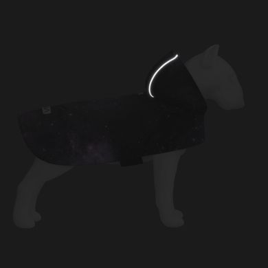 Дощовик-накидка з капюшоном для собак WAUDOG Clothes, малюнок "NASA21", XS, А 26-29 см, B 32-41 см, С 21-26 см 355-0148 - онлайн-зоомагазин Хвіст і Дракон