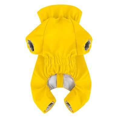 Дощовик для собак WAUDOG Clothes, водонепроникний, S32, В 47-50 см, С 35-38 см, жовтий 19848 - онлайн-зоомагазин Хвіст і Дракон