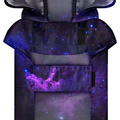 Дощовик-накидка з капюшоном для собак WAUDOG Clothes, малюнок "NASA21", XS, А 26-29 см, B 32-41 см, С 21-26 см 355-0148 - онлайн-зоомагазин Хвіст і Дракон
